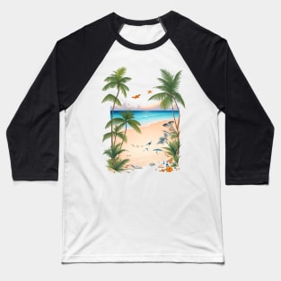 Beach waves Baseball T-Shirt